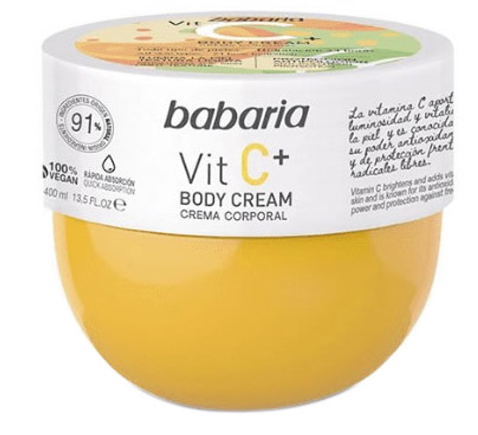 Krem do ciała Babaria Vitamin C Body Cream 400 ml (8410412100342) - obraz 1