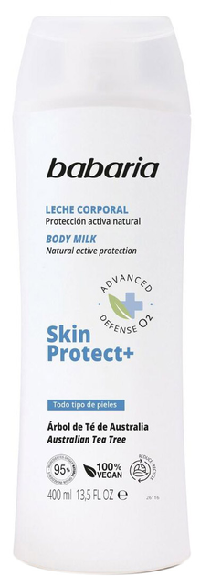 Молочко для тіла Babaria Skin Protect+ Body Milk 400 мл (8410412130172) - зображення 1