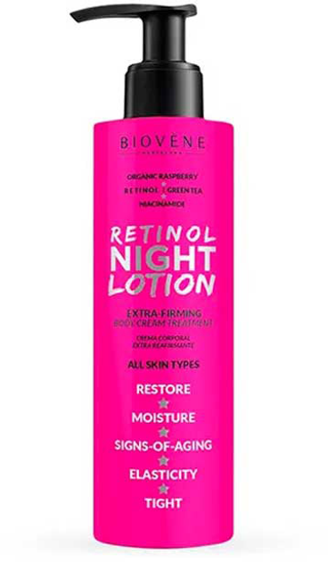 Płyn kosmetyczny Biovene Retinol Night Lotion Extra-Firming Body Cream Treatment 200 ml (8436575095073) - obraz 1