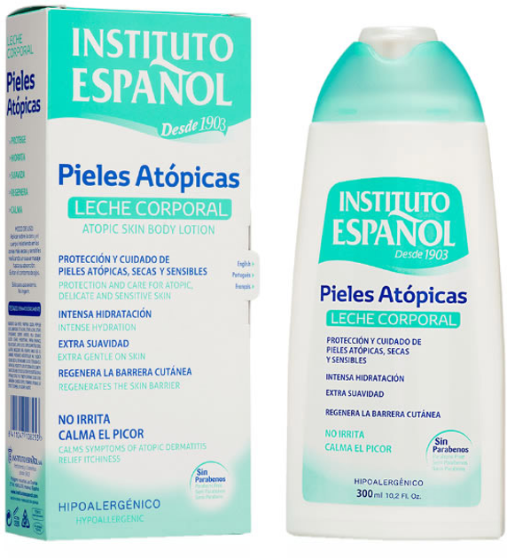 Молочко для тіла Instituto Espanol Atopic Skin Body Milk 300 мл (8411047108253) - зображення 1