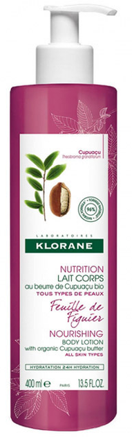 Balsam do ciała Klorane Cupuacu Fig Leaf nawilżający 400 ml (3282770113426) - obraz 1