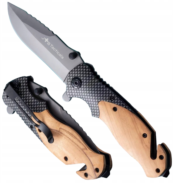 Многофункциональный Складной Нож JB Tacticals FINKA EDC HUNTING 14 Черный - изображение 1