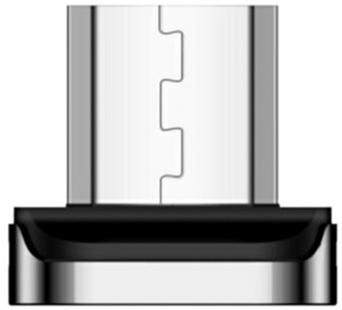 Adapter Usams U28 micro USB bulk magnetyczny Silver (6958444965925) - obraz 1
