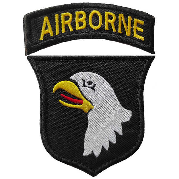 Нашивка 101ST AIRBORNE Patch Black 101BL - изображение 1