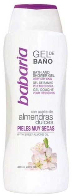 Żel pod prysznic Babaria Almond Oil Shower Gel 600 ml (8410412021494) - obraz 1