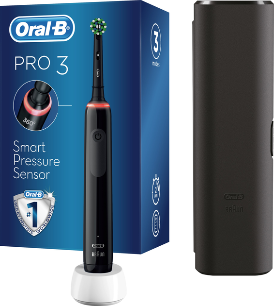 Szczoteczka elektryczna Oral-B Pro3 3500 CrossAction Black - obraz 1