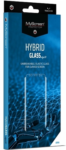 Захисне скло MyScreen HybridGlass Edge 3D для Apple iPhone 7 / 8 Plus White (5901924967965) - зображення 1