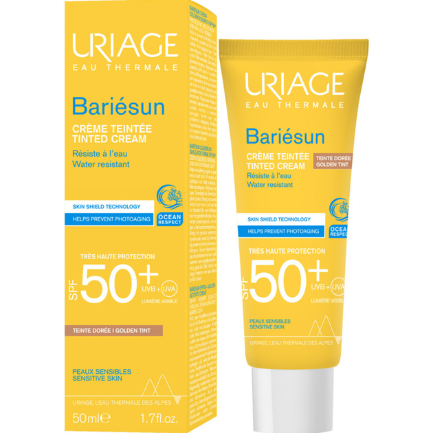 Сонцезахисний крем для тіла Uriage Bariesun Gold SPF 50+ 50 мл (3661434008900) - зображення 1