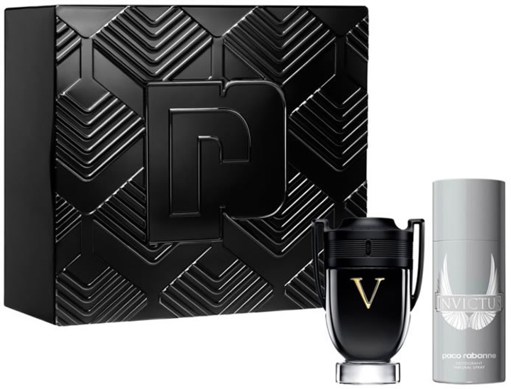 Zestaw męski Paco Rabanne Invictus Victory Woda perfumowana 100 ml + Dezodorant 150 ml (3349668608140) - obraz 1