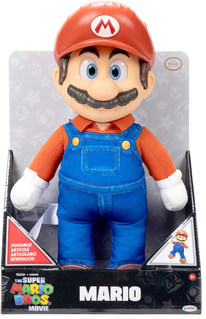 Maskotka Jakks Pacific Nintendo Super Mario Movie Mario 30 cm (192995417267) - obraz 1