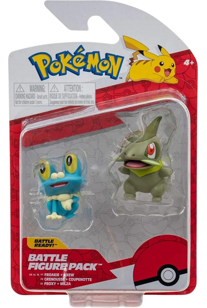 Ігрова Фігурка Jazwares Pokemon Froakie and Axew Серія 13 (191726424536) - зображення 1