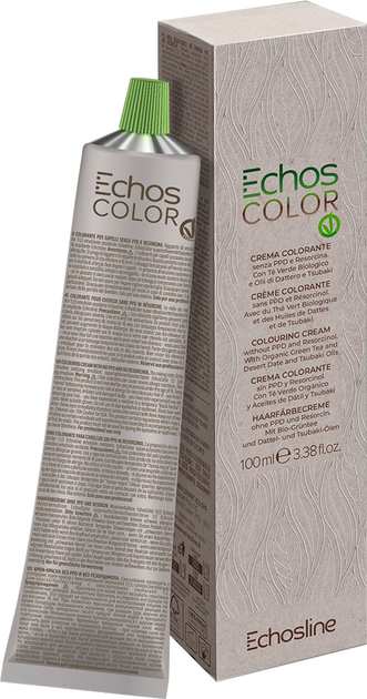 Крем-краска для волос Echosline Echos Color Vegan Cream №1.11 черно ...