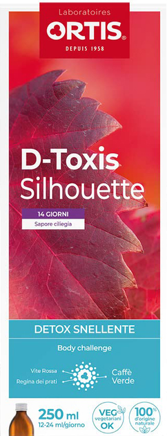 Натуральна харчова добавка Ortis D-Toxis Silhouette Cherry 250 мл (5411386895213) - зображення 1