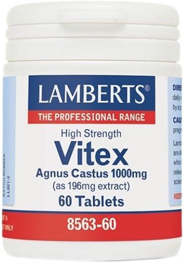 Натуральна харчова добавка Lamberts Vitex Agnus Castus 60 таблеток (5055148403072) - зображення 1