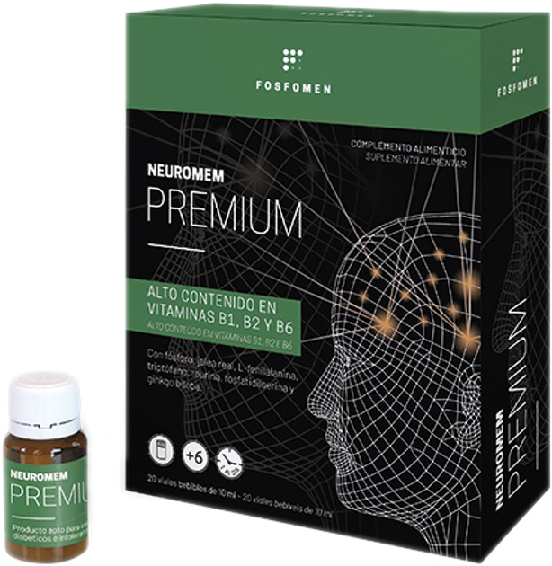 Suplement diety Herbora Neuromem Premium 20 ampules (8426494181018) - obraz 1