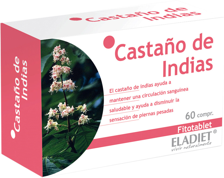 Натуральна харчова добавка Eladiet Horse Chestnut 60 таблеток (8420101010760) - зображення 1