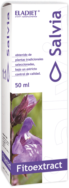 Натуральна харчова добавка Eladiet Fitoextrac Salvia 50 мл (8420101213796) - зображення 1