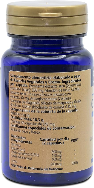 Натуральна харчова добавка Sanon Glucontrol De 545 мг 30 капсул (8436556081682) - зображення 2