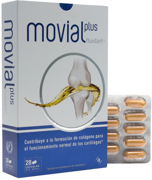 Suplement diety Actafarma Movial Plus Fluidart 28 kapsułek (8437011772800) - obraz 1
