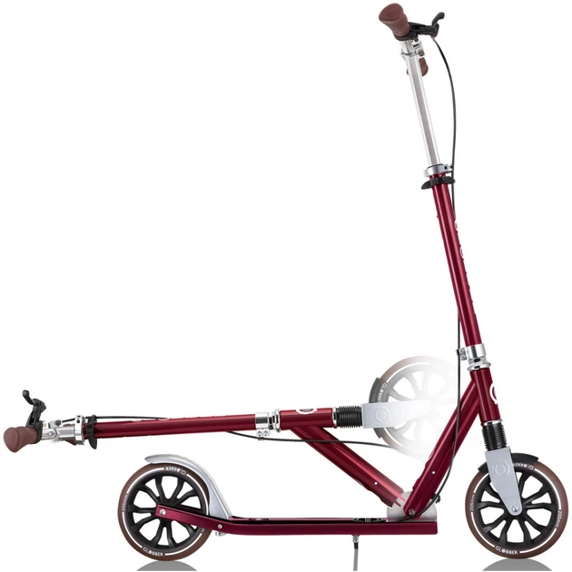 Самокат Globber NL205 Deluxe с ручным тормозом Красный (685-102) - Фото 7 Самокат Globber NL205 Deluxe с ручным тормозом Красный (685-102) - изображение 7