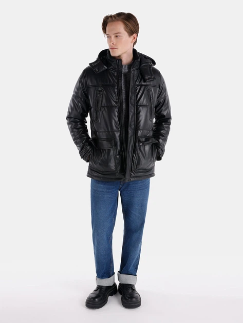 Куртка демисезонная с капюшоном мужская Colin's CL1064989BLK M Black (CL1064989BLK_M) - Фото 3 Куртка демисезонная с капюшоном мужская Colin's CL1064989BLK M Black (CL1064989BLK_M) - изображение 3