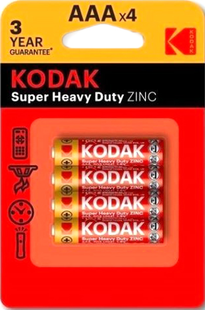 Baterie Kodak Heavy Duty AAA R3 4 szt (30953321) - obraz 1