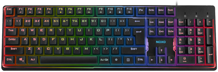 Клавіатура дротова NOXO Fusionlight USB (4770070882047) - зображення 1