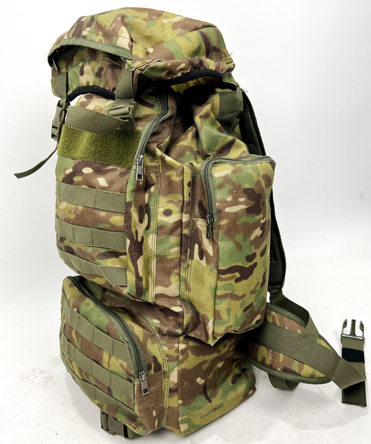 Рюкзак военный 60 л ТТХ Polycordura 900D, мультикам - изображение 1