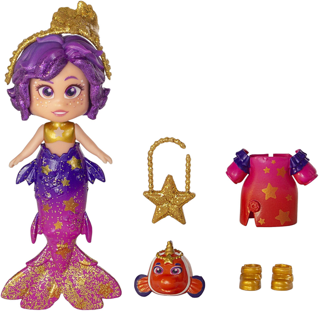 Lalka Magic Box KookyLoos Kooky Mermaids Syrenka Star 8 cm (8431618026625) - obraz 3