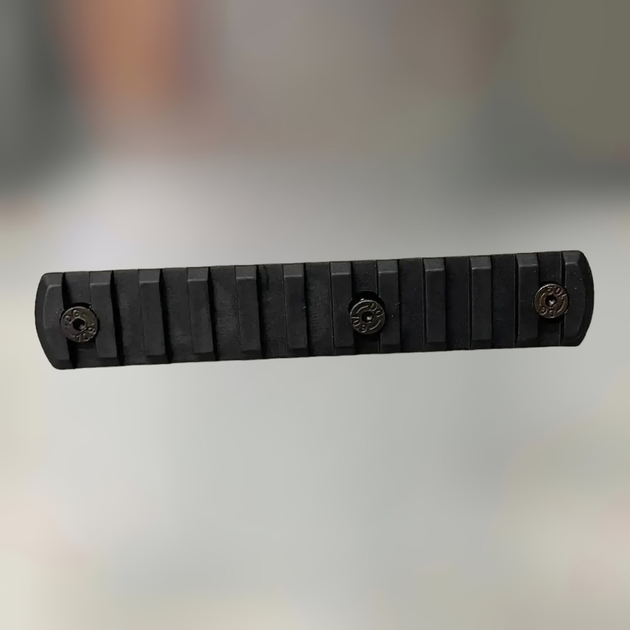 Планка Picatinny для крепления на M-LOK, Черная, DLG TACTICAL (DLG-113) 11 Slots, планка Пикатинни для M-LOK (242251) - изображение 1