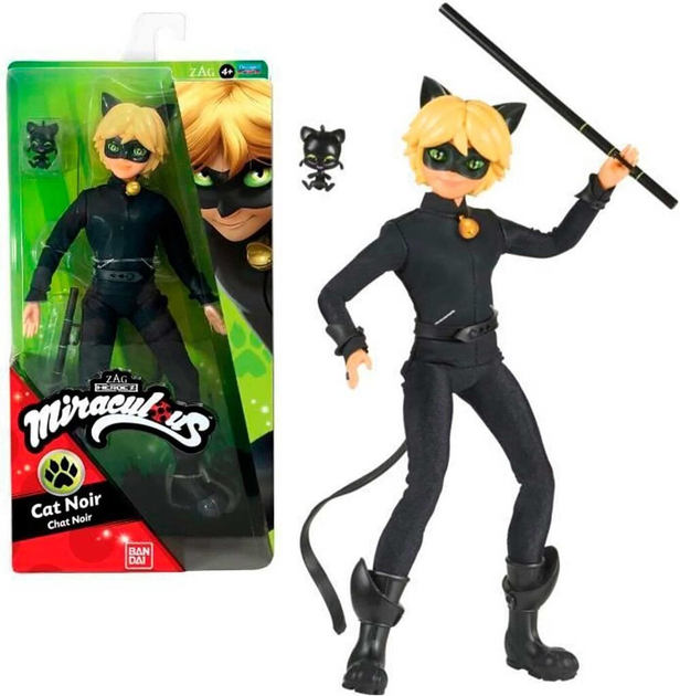 Lalka Playmates Miraculous Czarny Kot 27 cm (43377500025) - obraz 2