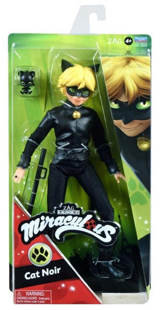 Lalka Playmates Miraculous Czarny Kot 27 cm (43377500025) - obraz 3