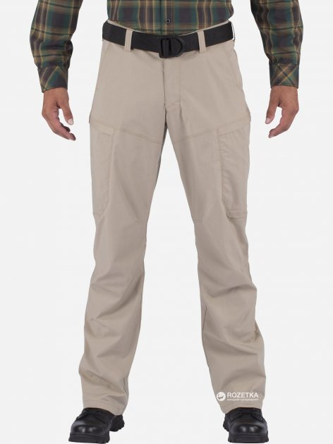 Штани тактичні 5.11 Tactical Apex Pants 74434 W33/L34 Khaki (2000980382828) - зображення 1