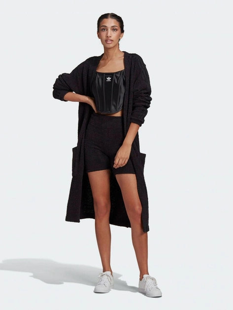 Кардиган жіночий Adidas Kimono Originals H18832 32 Чорний (4064047863659) - зображення 1
