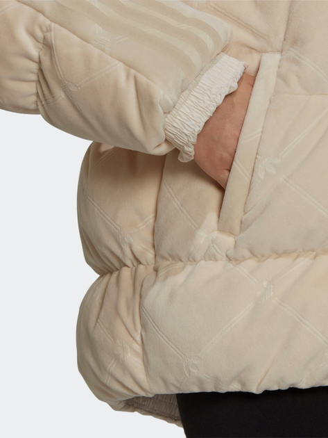 Пуховик зимовий жіночий adidas Original S GU1777 34 Бежевий (4064055183497) - зображення 4