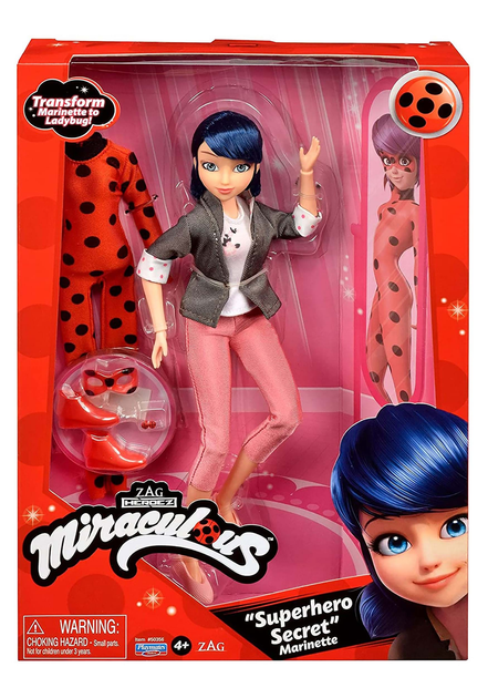 Lalka Playmates Miraculous Marinette i strój Biedronki 26 cm (43377503552) - obraz 3