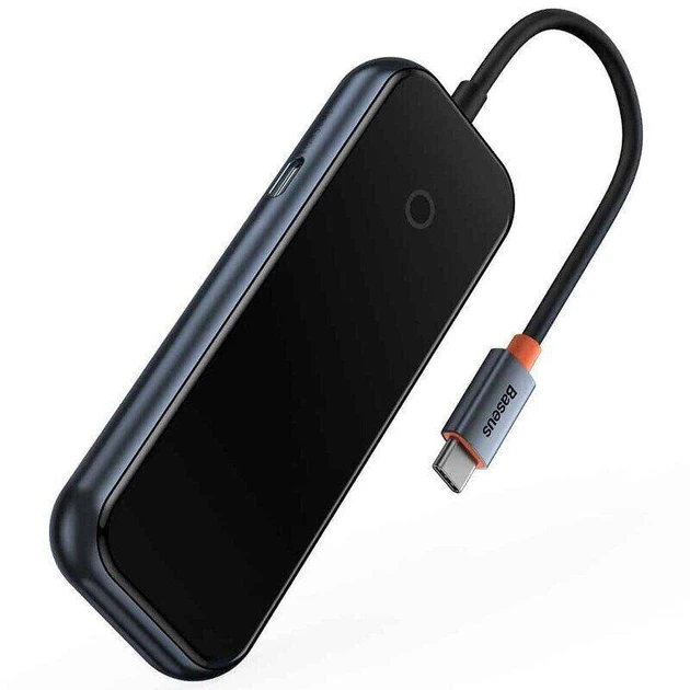 USB-hub хаб 4-в-1 Type-C на USB3.0*3/Type-C BASEUS AcmeJoy Серый (WKJZ010013) - изображение 7