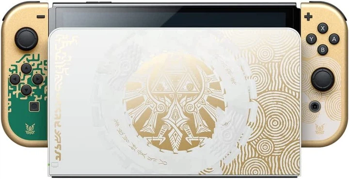 Игровая консоль Nintendo Switch OLED The Legend of Zelda Tears of the Kingdom Edition - Фото 3 Игровая консоль Nintendo Switch OLED The Legend of Zelda Tears of the Kingdom Edition - изображение 3