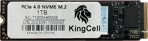 Накопитель SSD M.2 2280 NVMe (PCIe 4.0 x4) 1TB KingCell KC-T1000n45M28 R5200MBs W4200MBs - Фото 1 Накопитель SSD M.2 2280 NVMe (PCIe 4.0 x4) 1TB KingCell KC-T1000n45M28 R5200MBs W4200MBs - изображение 1