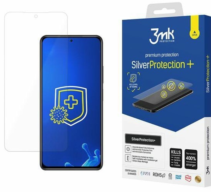 Захисна плівка 3MK Silver Protect+ для Xiaomi Mi 11i 5G антимікробна (5903108382922) - зображення 1