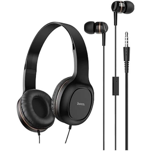 Наушники проводные (набор) HOCO W24 Enlighten headphones with mic