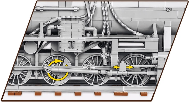 Klocki konstrukcyjne Cobi Trains Lokomotywa Kriegslokomotive Class 52 2476 elementów (5902251062811) - obraz 4