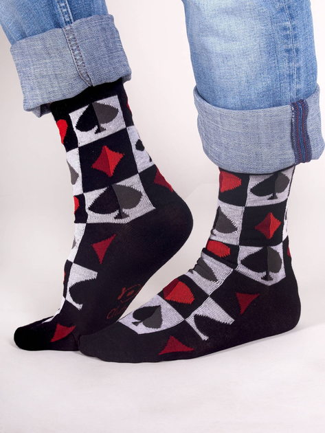 Набір шкарпеток чоловічих Yoclub 3-Pack SKA-0070F-AA00 котон 39-42 3 пари Різнокольоровий (5904921642248) - зображення 2