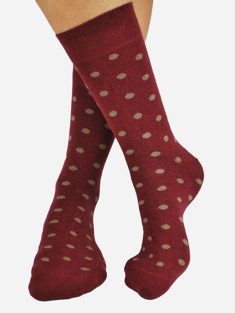 Шкарпетки чоловічі Noviti SB006-M-04 котон 43-46 Бордові (5905204305164) - зображення 1