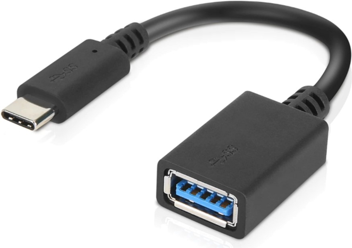 Adapter Lenovo USB-C to USB-A 1m Black (4X90Q59481) - obraz 1