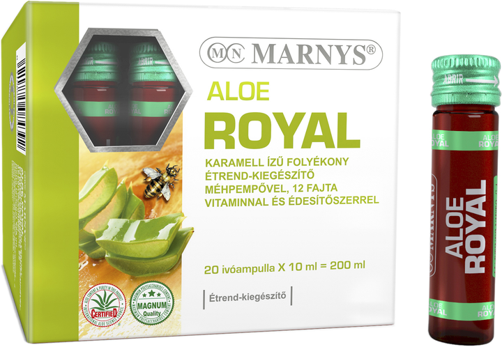 Натуральна харчова добавка Marnys Aloe Royal 20 ампул x 10 мл (8410885076748) - зображення 1