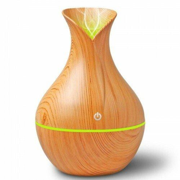 Увлажнитель воздуха Коричневый с LED подсветкой Humidifier Ultrasonic ...