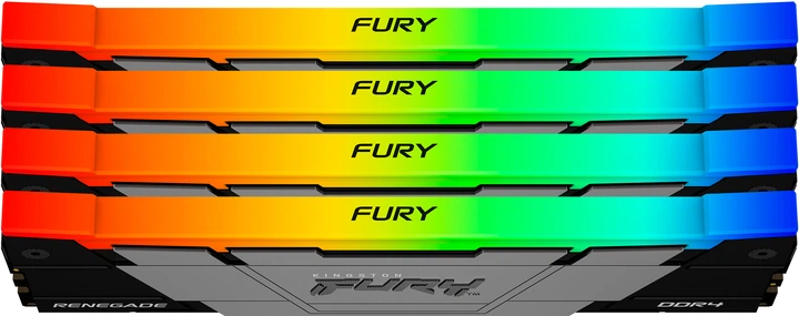 Оперативна пам'ять Kingston Fury DDR4-3600 32768MB PC4-28800 (Kit of 4x8192) Renegade RGB (KF436C16RB2AK4/32) - зображення 4