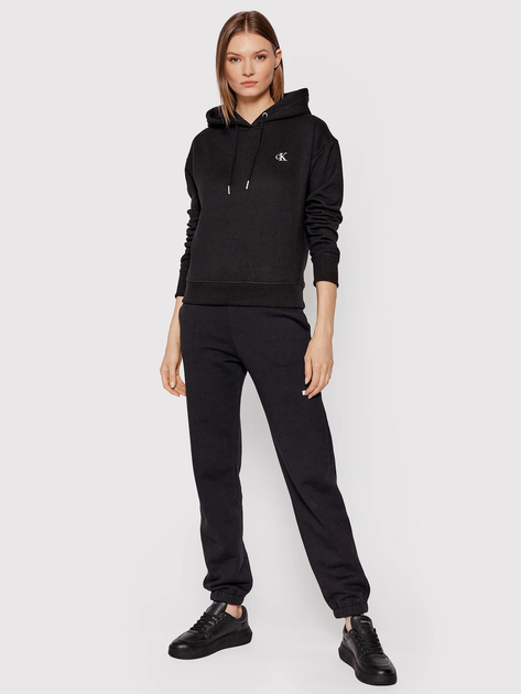 Худі жіноче Calvin Klein Jeans J20J213178-BAE M Чорне (8719852222103) - зображення 3