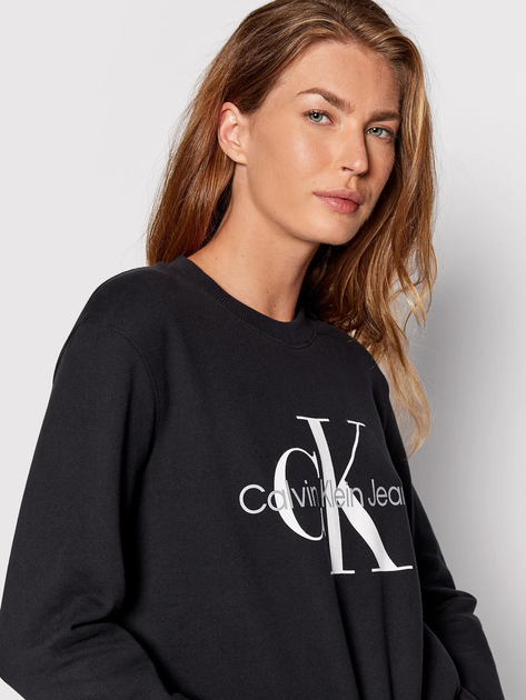 Світшот жіночий Calvin Klein Jeans J20J219140-BEH M Чорний (8719855869015) - зображення 4